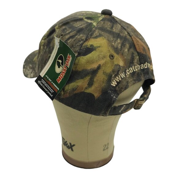 Mossy Oak Catch A Dream Patch Camo Tuck Strap Cap Trucker Hunter Fishing Hat NEW - Picture 12 of 13